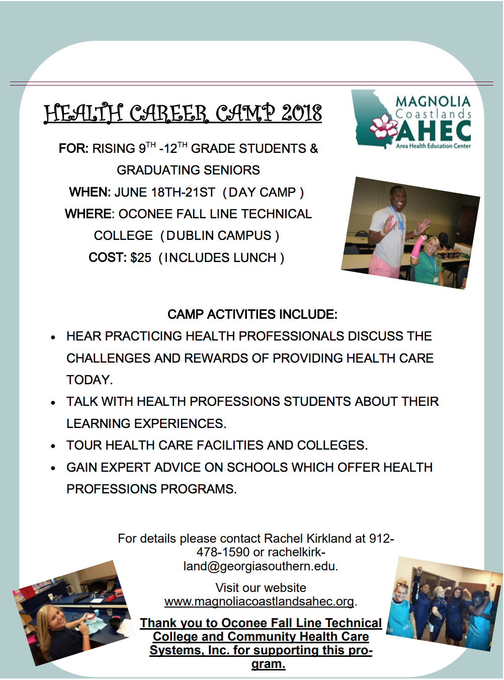 2018 Health Career Camp